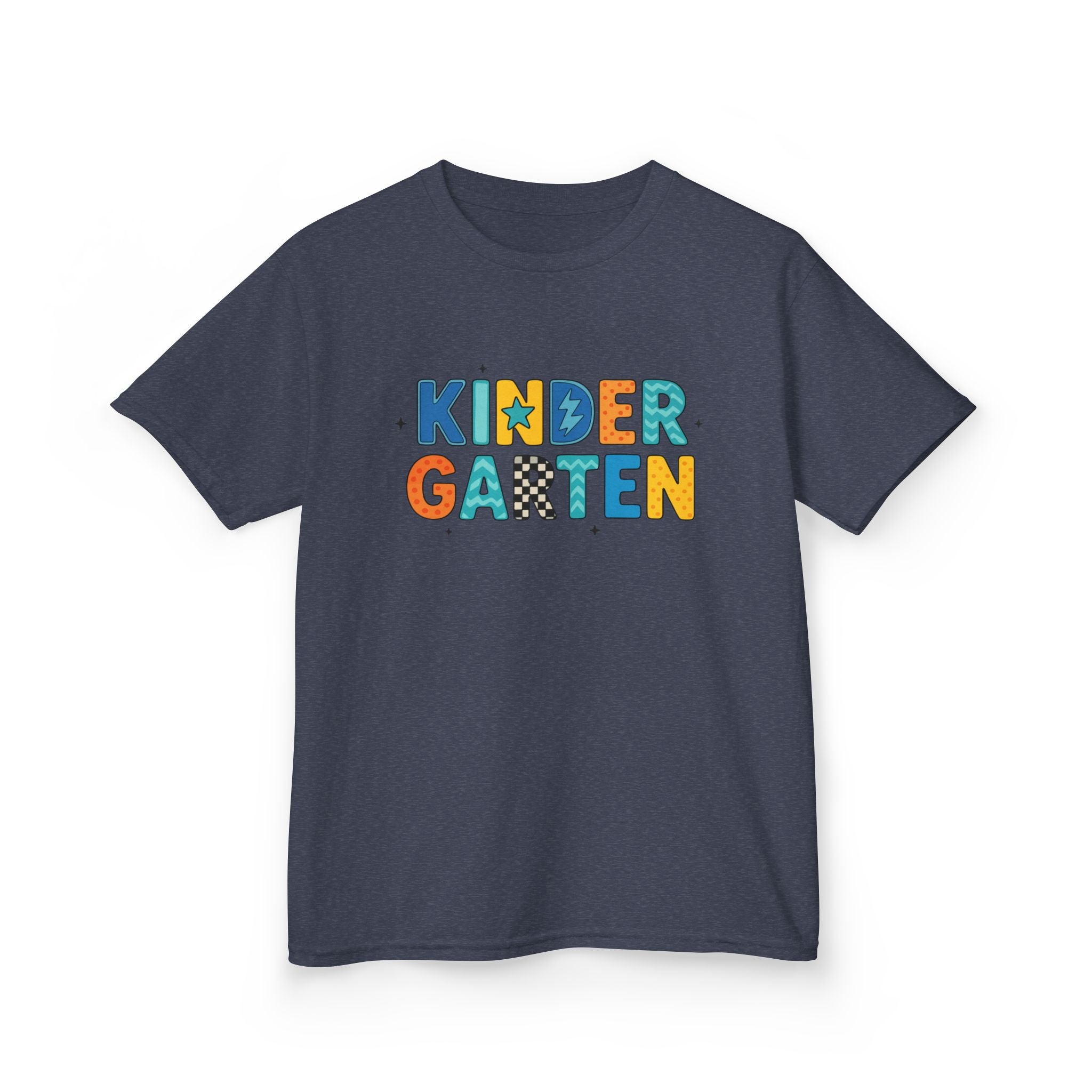 Kindergarten Kids T‑Shirt — Colorful Playful Back-to-School Tee