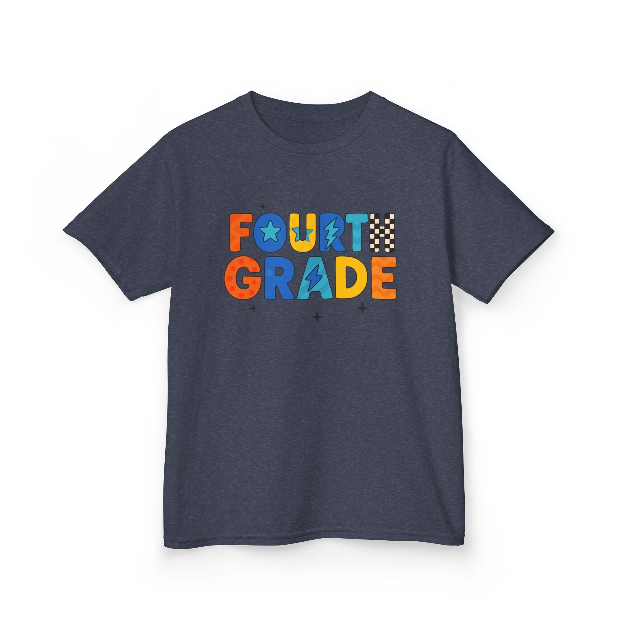 Fourth Grade Kids T-Shirt — Colorful Back-to-School Tee